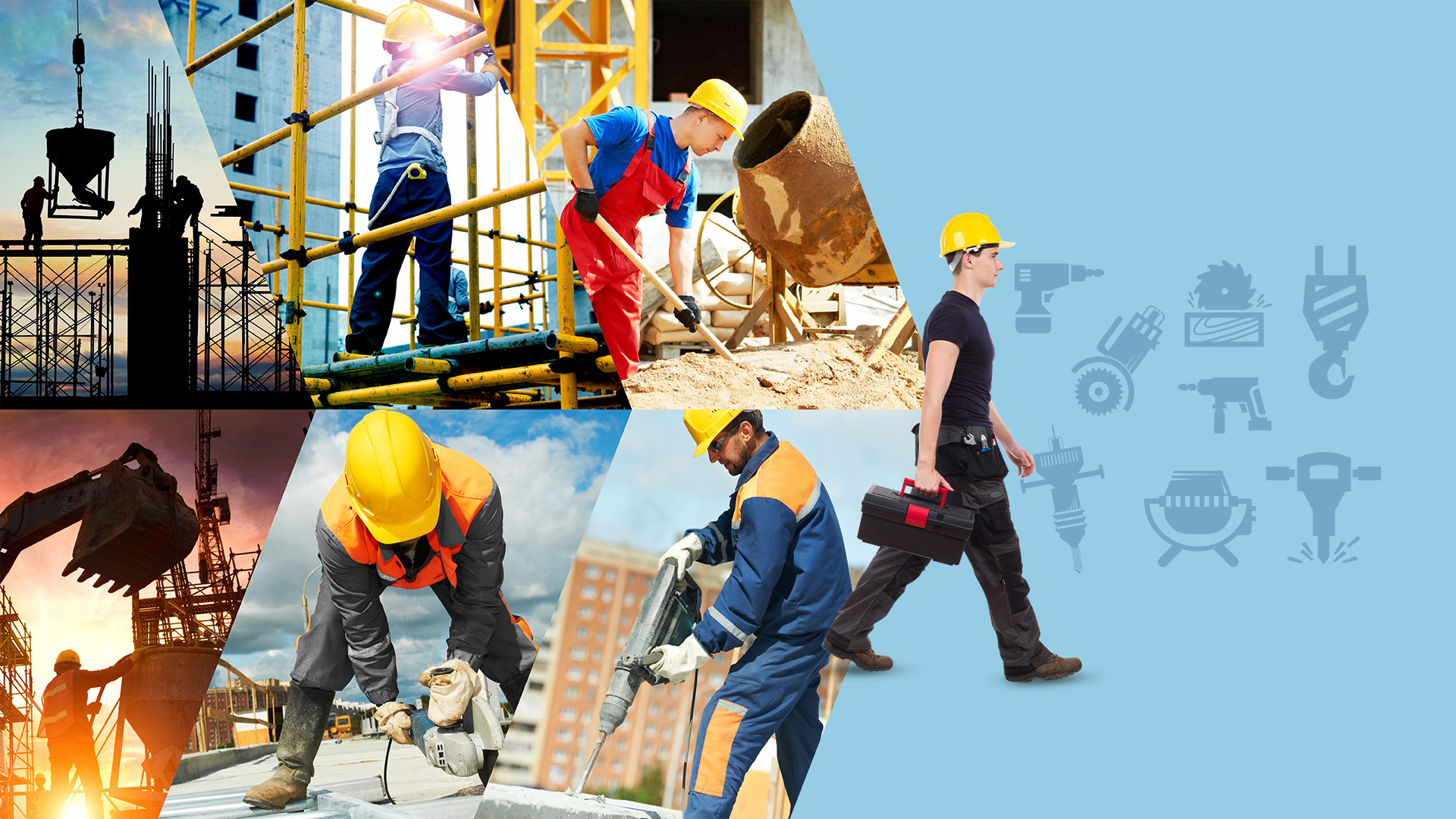 Profissionais da construção civil